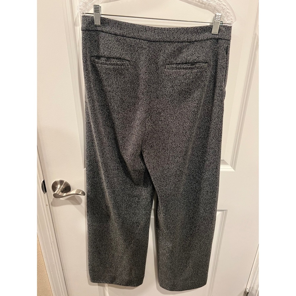 Banana Republic Womens Wide Leg Trousers Textured Grey Size 10 - Picture 3 of 6
